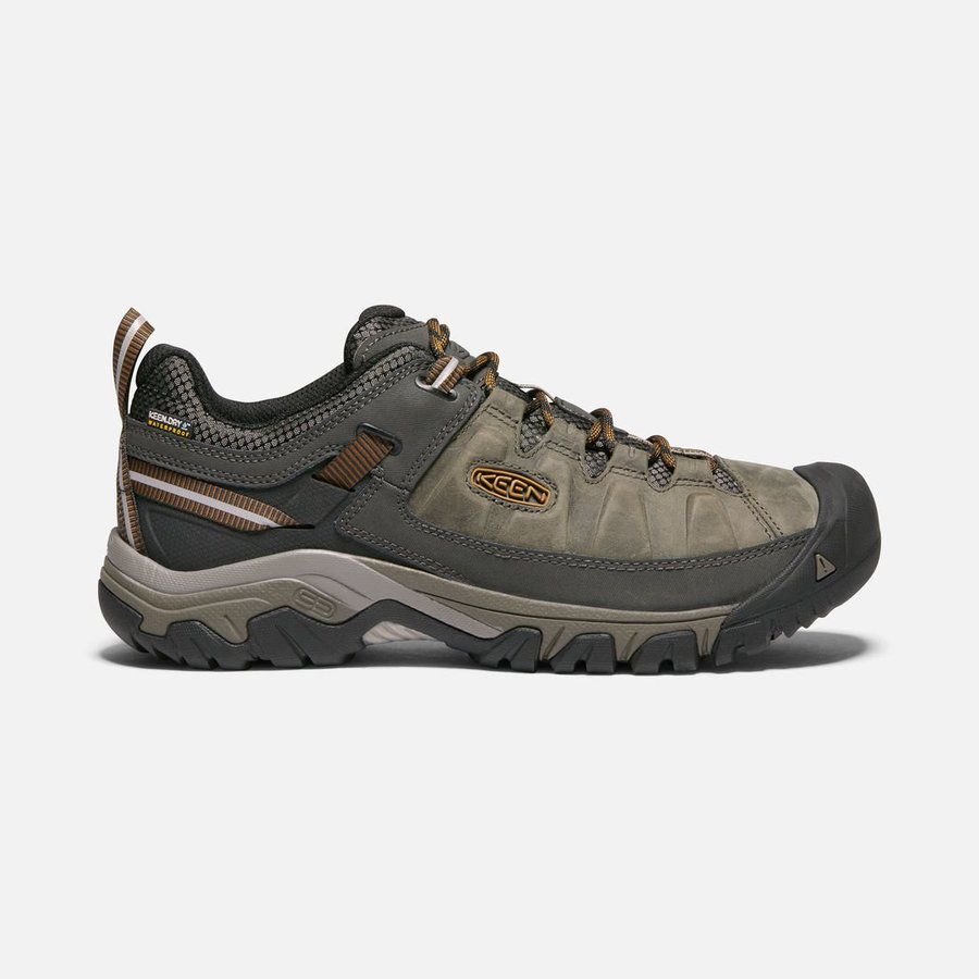 Keen Targhee III Waterproof Mens Shoes Black Olive/Golden Brown ...