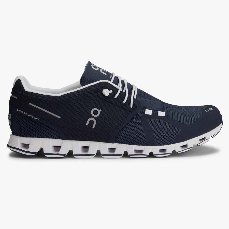 On Cloud Mens Shoes Navy/White | Wildfire Sports & Trek
