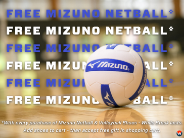 Buy Mizuno Netball Shoes, claim free Netball!