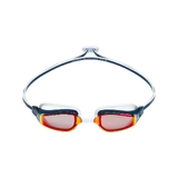 Aqua Sphere Fastlane Titanium Mirror Red Lens Goggles Navy Blue/Red