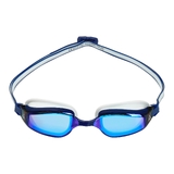 Aqua Sphere Fastlane Titanium Mirror Blue Lens Goggles Blue/White