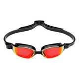 Aqua Sphere Xceed Titanium Mirror Red Lens Goggles Black