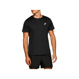 ASICS Silver Mens Short Sleeve Shirt - Classic